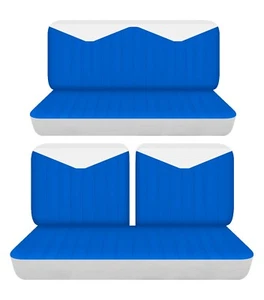 Fits 1956 Cadillac Eldorado Seville 2dr hatp Front 50-50 top & Rear seat covers - Bild 1 von 3