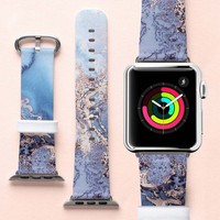 Tropical Apple Watch Band Palm Leaves Print 38 42 Mm Leather Nature Art Bracelet Ebay