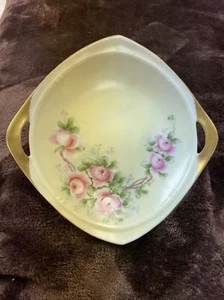 Antique Hand Painted Open Handled 7 Inch Plate Mark RS GERMANY Signed “Daley” - Picture 1 of 12