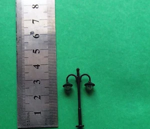 Y17-10 Z 10pcs 1:220 Scale Model Lights Train Railway Layout LED Lamppost Park - Picture 1 of 3
