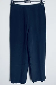 Talbots Petites Women’s Pant Blue Pure Silk Lined Crinkle Dress Elastic Size 6P - Picture 1 of 5