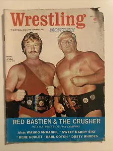 WRESTLING MONTHLY MAGAZINE - FEBRUAR 1972 - RED BASTIAN, THE CRUSHER! - Bild 1 von 2