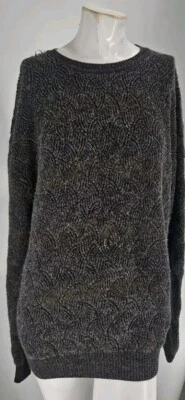 Peruvian Connection Men's Sweater Extra Large Gray Baby Alpaca Pima Cotton... - Image 1 of 4