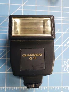 Quantaray Q-15 Shoe Mount Camera Flash UnTested A - Picture 1 of 4