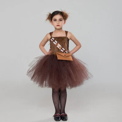 Star Wars Chewbacca Kids Dress Girls Princess Skirts Halloween Suits Costumes - Image 1 of 4
