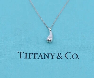 Collar De Péndulo De Frijol De Plata Esterlina Tiffany & Co - Imagen 1 de 4