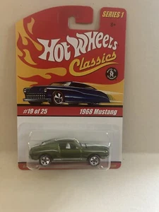 MINT!!! Hot Wheels Classics Series 1 - 1968 Mustang 2004 Light Green #19 of 25 - Picture 1 of 10