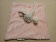 Blankets & Beyond Baby Lovey Bunny Rabbit White Pink Soother Easter