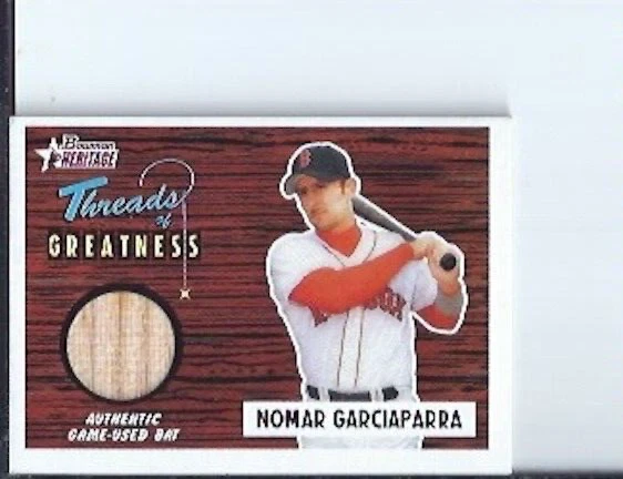 Nomar Garciaparra 2004 Bowman Heritage  Threads Of Greatness Bat Relic - Image 1 of 1