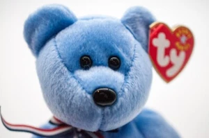 TY Beanie Baby ""AMERICA' September 11 2001" pensionierter Bär Orig. Etiketten Sammlerstück - Bild 1 von 7