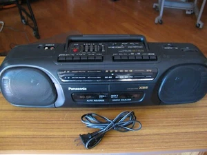 Panasonic RX-FT570 F AM/FM Stereo Radio/Dual Cassette Deck Recorder Player funktioniert - Bild 1 von 15