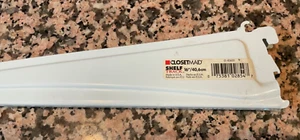 2 Regalgleise 16 Zoll Regalwinkel weiß 2854 Closetmaid Regalschiene - Bild 1 von 4