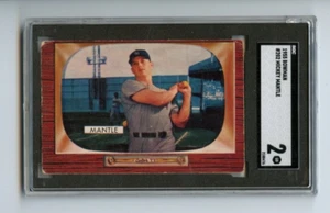 Bowman Mickey Mantle 1955 New York Yankees #202 🚀😳💥 SGC grado 2 - Imagen 1 de 2