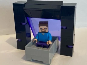 LEGO PORTAL NETHER + STEVE AND CART (TOTALMENTE NUEVO) - Imagen 1 de 3