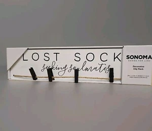 Sonoma Home Decor Laundry Room Lost Sock Hanging Sign - Picture 1 of 5