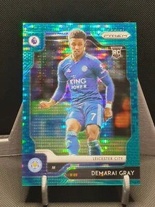 2019-20 Prizm Premier League Teal Breakaway /35 Demarai Gray #75 Rookie RC - Picture 1 of 3