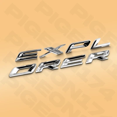 3D Front Hood Replacement Emblem For Explorer 2011-2025 Letter Upper Nameplate - Imagem 1 de 4