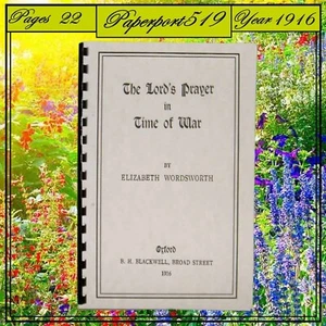 1916 The Lord's prayer in time of war 22 Pages - Imagen 1 de 6