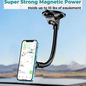 360 Strong Magnet Universal In Car Windscreen Mobile Phone Holder Cradle Mount - Picture 1 of 4