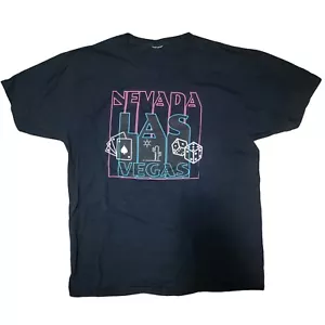 Nevada Las Vegas Casino Glücksspiel - Fruit of the Webstuhl große schwarze T-Shirts - Bild 1 von 2