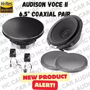Audison Voce AV X6.5 II 2-Way 100W RMS 6.5" Coaxial Speaker Brand new Pair(2pcs) - Picture 1 of 8