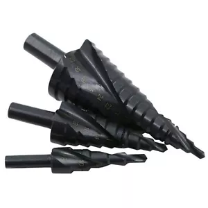 HSS Stufenbohrer Set Schälbohrer Kegelbohrer 4-12/4-20/4-32mm für Metall Holz - Bild 1 von 16
