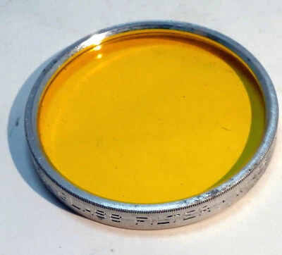 ARGUS Yellow 2 Filter series 6 VI made in USA LY Optical Glass 41mm - Image 1 of 4