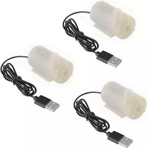 USB Micro Submersible Mini Water Pump for Aquarium Fish Tank Pond DC 3V-5V 3Pcs - Picture 1 of 7
