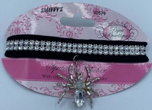 Crystal Spider Halloween Choker - Costume - Witch, Gothic, Vampire - Picture 1 of 3