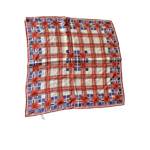 Vintage 1960s Vera Neumann Geometric Handkerchief Scarf - Picture 1 of 5