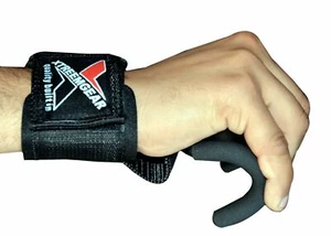 Gancho de entrenamiento para levantamiento de pesas de potencia agarre de fitness correas vendajes para muñecas deporte - Imagen 1 de 5