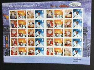 2004 Christmas Delivery Royal Mail Smiler Sheet SG LS21 10 x 1st & 10 x 2nd U/M
