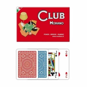 carte da gioco mondiano club 2 mazzi per poker bridge e ramino made in italy - Foto 1 di 1