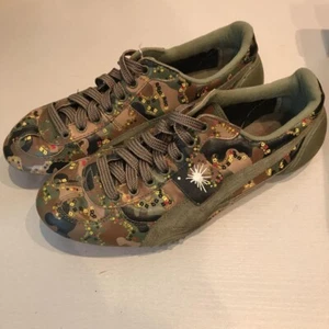 Yasuhiro Mihara Puma Herren Camouflage Leder Sneaker Schuhe Grün Mehrfarbig - Bild 1 von 7