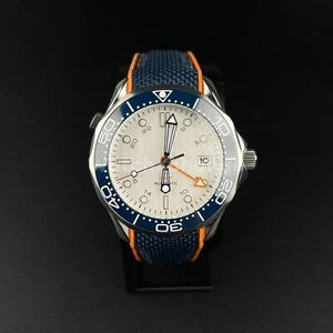 Orange & Blau 41mm Sea Diving Herrenuhr NH34A Automatikwerk Saphir Stahl - Bild 1 von 10