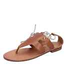 shoes women GEOX sandals brown leather D SOZY BE712
