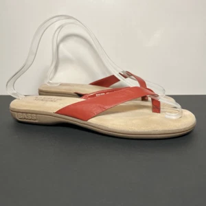 Womens BASS Sunjuns Heidi Red Flip Flop Sandals / Size 8.5 Medium - Picture 1 of 8