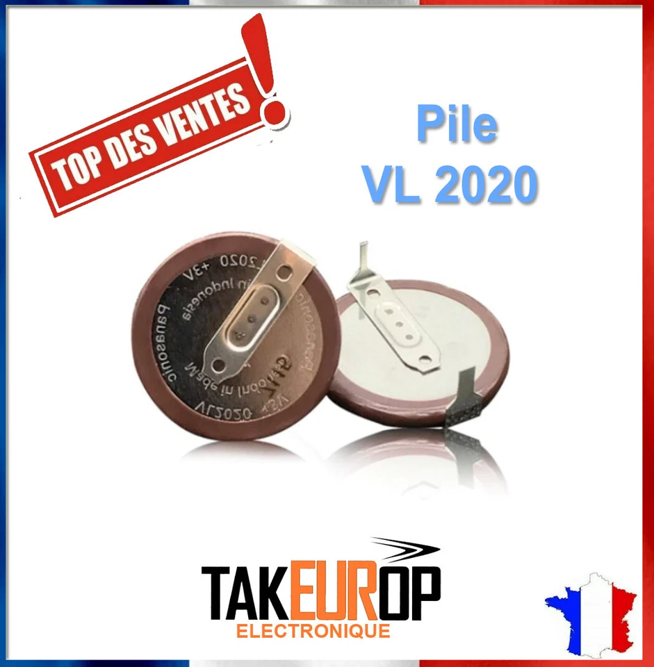 Pile clé mini cooper bmw VL2020 VL 2020 pile auto VL2020 Panasonic de france - Immagine 1 di 1