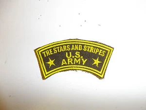 c0031 WW 2 Stars and Stripes US Army tab Dark OD R10B - Picture 1 of 3