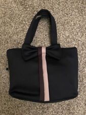 Stella & Dot Women's Crush It Bow Tote Bag w/ Stripe Accent Navy $129 Retail