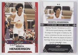 2022-23 Leaf Draft Red Scoot Henderson Scoota Henderson #B-2
