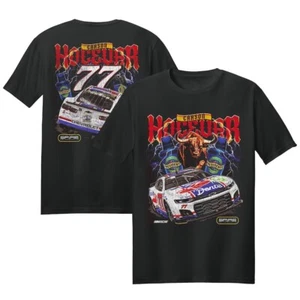 Carson Hocevar Chili's Car T-Shirt Black, E2 Apparel Racing Fan Tee - Picture 1 of 3