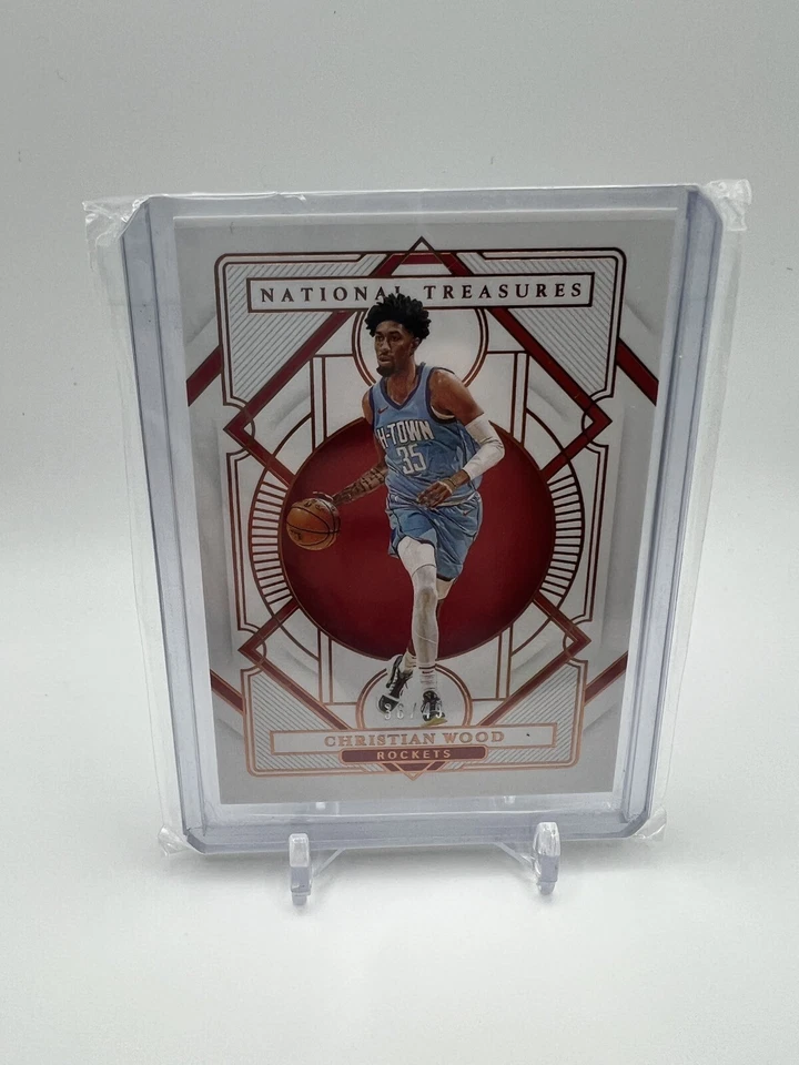 2021 Panini National Treasures Christian Wood /99 Houston Rockets - Image 1 of 2