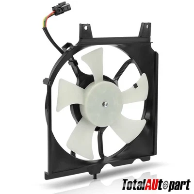 Conjunto de ventilador condensador de aire acondicionado con cubierta para Nissan NX 1991-1993 Sentra 1991-1994 AT Foto 1 de 4