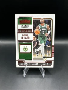 2022-23 Panini Contenders #9 Red Game Ticket Damian Lillard - Picture 1 of 2