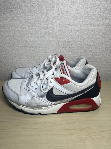 Nike Air Max Sneakers Uomo US 10 Pelle Suola Composita Bianco Navy Rosso