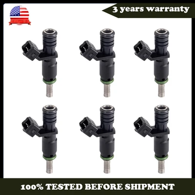 6 piezas inyectores de combustible FJ748 para BMW 525XI 530I 530XI 2006 2007 3,0 L L L6 13537531634 Foto 1 de 4