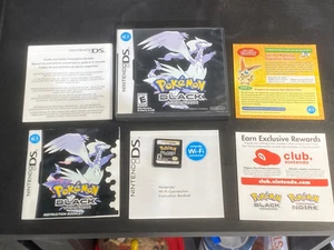 Pokemon Versión Negra (Nintendo DS, 2010) CIB - Auténtico raro Difícil de encontrar aspecto probado - Imagen 1 de 5