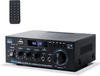 Stereo Receiver & Amplifier Home Audio Amp, AK45 Bluetooth Receiver for Home - Image 1 of 4