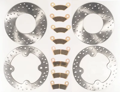 Polaris RZR 800 2008-2014 Razor EFI rotores de freno delanteros y traseros y pastillas de freno Foto 1 de 4